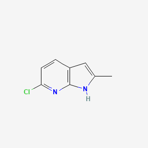 molecular formula C8H7ClN2 B2544377 6-Chloro-2-methyl-1h-pyrrolo[2,3-b]pyridine CAS No. 872366-91-1