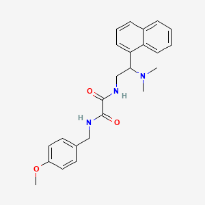 N1-(2-(dimethylamino)-2-(naphthalen-1-yl)ethyl)-N2-(4-methoxybenzyl)oxalamide
