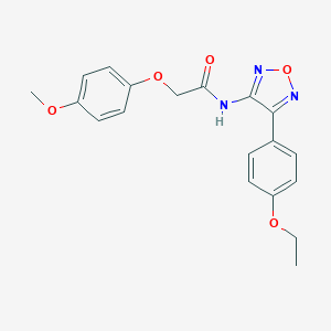 molecular formula C19H19N3O5 B254439 N-[4-(4-ethoxyphenyl)-1,2,5-oxadiazol-3-yl]-2-(4-methoxyphenoxy)acetamide 