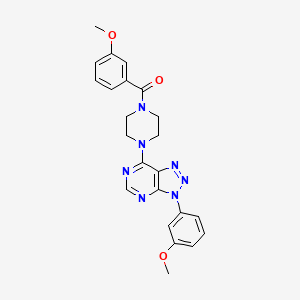 molecular formula C23H23N7O3 B2544404 (3-méthoxyphényl)(4-(3-(3-méthoxyphényl)-3H-[1,2,3]triazolo[4,5-d]pyrimidin-7-yl)pipérazin-1-yl)méthanone CAS No. 920414-74-0