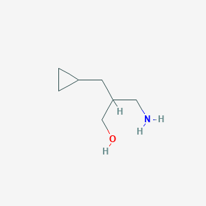 molecular formula C7H15NO B2544421 3-氨基-2-(环丙基甲基)丙醇 CAS No. 1247915-82-7