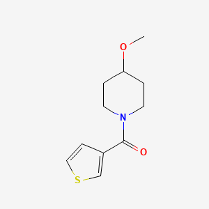 molecular formula C11H15NO2S B2544429 (4-甲氧基哌啶-1-基)(噻吩-3-基)甲酮 CAS No. 1210851-00-5