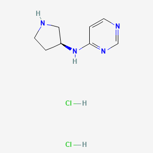 molecular formula C8H14Cl2N4 B2544438 N-[(3S)-Pyrrolidin-3-yl]pyrimidin-4-amine dihydrochloride CAS No. 1389310-07-9