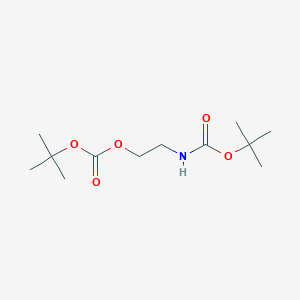 molecular formula C12H23NO5 B2544452 Tert-butyl 2-(tert-butoxycarbonyloxy)ethylcarbamate CAS No. 1276688-37-9