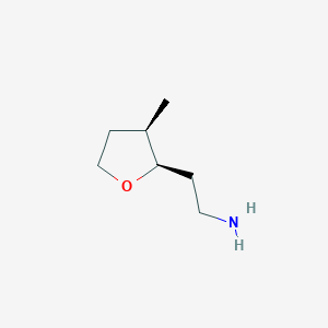 B2544454 Rel-2-((2R,3R)-3-methyltetrahydrofuran-2-yl)ethan-1-amine CAS No. 2230798-77-1