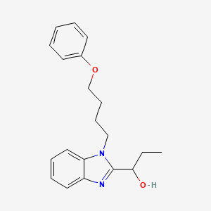 B2544478 1-[1-(4-Phenoxybutyl)benzimidazol-2-yl]propan-1-ol CAS No. 890640-75-2