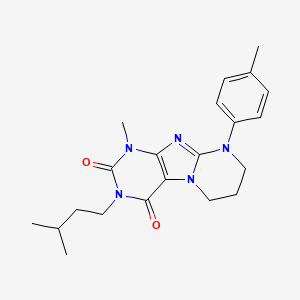 1-methyl-3-(3-methylbutyl)-9-(4-methylphenyl)-7,8-dihydro-6H-purino[7,8-a]pyrimidine-2,4-dione