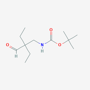 tert-Butyl N-(2,2-diethyl-3-oxopropyl)carbamate