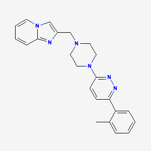 2-[[4-[6-(2-Methylphenyl)pyridazin-3-yl]piperazin-1-yl]methyl]imidazo[1,2-a]pyridine