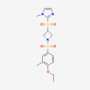 2-((1-((4-ethoxy-3-methylphenyl)sulfonyl)azetidin-3-yl)sulfonyl)-1-methyl-1H-imidazole