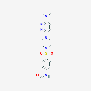 molecular formula C20H28N6O3S B2544511 N-(4-((4-(6-(diethylamino)pyridazin-3-yl)piperazin-1-yl)sulfonyl)phenyl)acetamide CAS No. 899757-01-8