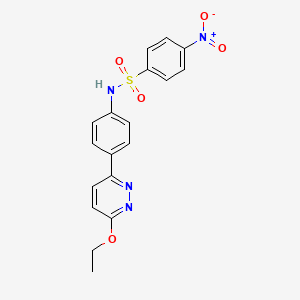 N-[4-(6-ethoxypyridazin-3-yl)phenyl]-4-nitrobenzene-1-sulfonamide