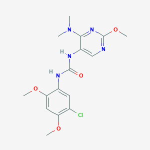 1-(5-Chloro-2,4-dimethoxyphenyl)-3-(4-(dimethylamino)-2-methoxypyrimidin-5-yl)urea