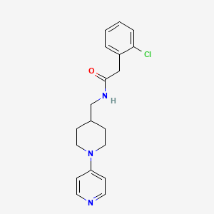 molecular formula C19H22ClN3O B2544548 2-(2-氯苯基)-N-((1-(吡啶-4-基)哌啶-4-基)甲基)乙酰胺 CAS No. 2034504-33-9