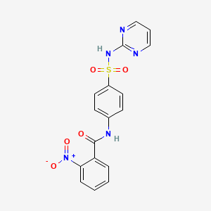 2-nitro-N-{4-[(2-pyrimidinylamino)sulfonyl]phenyl}benzenecarboxamide