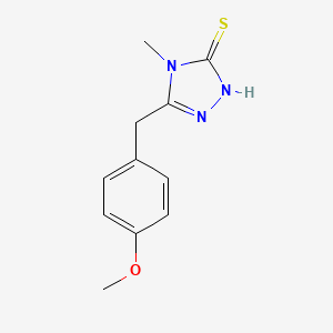 molecular formula C11H13N3OS B2544561 5-(4-methoxybenzyl)-4-methyl-4H-1,2,4-triazole-3-thiol CAS No. 69198-26-1