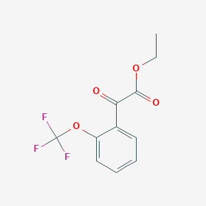 molecular formula C11H9F3O4 B2544572 Ethyl 2-(trifluoromethoxy)benzoylformate CAS No. 334778-37-9