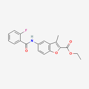 Ethyl 5-(2-fluorobenzamido)-3-methylbenzofuran-2-carboxylate