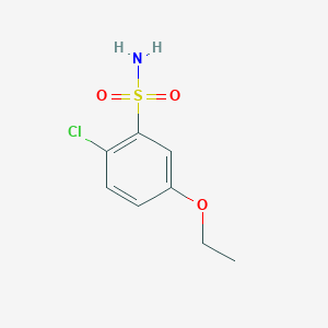 molecular formula C8H10ClNO3S B2544592 2-Chloro-5-ethoxybenzenesulfonamide CAS No. 1773486-03-5