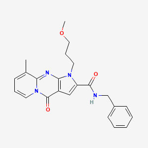 N-benzyl-1-(3-methoxypropyl)-9-methyl-4-oxo-1,4-dihydropyrido[1,2-a]pyrrolo[2,3-d]pyrimidine-2-carboxamide