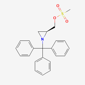[(2S)-1-(triphenylmethyl)aziridin-2-yl]methyl methanesulfonate
