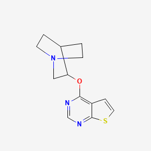 3-{Thieno[2,3-d]pyrimidin-4-yloxy}-1-azabicyclo[2.2.2]octane