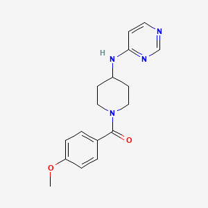 molecular formula C17H20N4O2 B2544629 (4-Methoxyphenyl)-[4-(pyrimidin-4-ylamino)piperidin-1-yl]methanone CAS No. 2415554-97-9