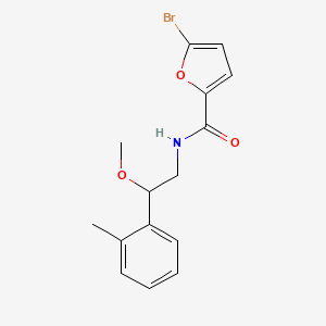 molecular formula C15H16BrNO3 B2544637 5-bromo-N-(2-methoxy-2-(o-tolyl)ethyl)furan-2-carboxamide CAS No. 1797877-86-1