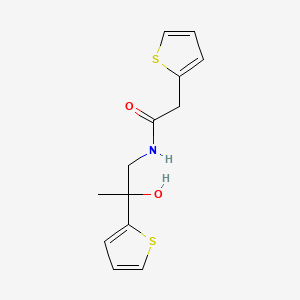 N-(2-hydroxy-2-(thiophen-2-yl)propyl)-2-(thiophen-2-yl)acetamide