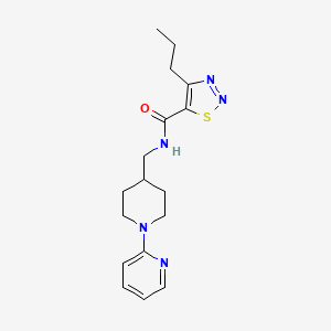 molecular formula C17H23N5OS B2544647 4-PROPYL-N-{[1-(PYRIDIN-2-YL)PIPERIDIN-4-YL]METHYL}-1,2,3-THIADIAZOLE-5-CARBOXAMIDE CAS No. 1234853-66-7