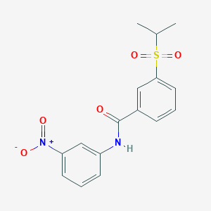 molecular formula C16H16N2O5S B2544657 3-(isopropylsulfonyl)-N-(3-nitrophenyl)benzamide CAS No. 941972-94-7
