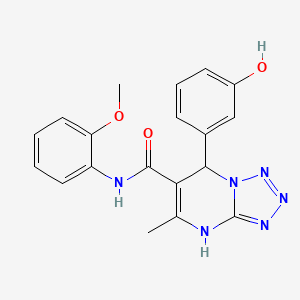 7-(3-hydroxyphenyl)-N-(2-methoxyphenyl)-5-methyl-4,7-dihydrotetrazolo[1,5-a]pyrimidine-6-carboxamide