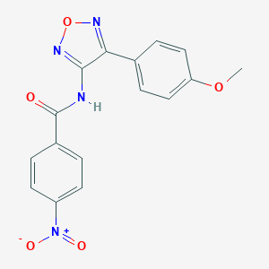 molecular formula C16H12N4O5 B254468 N-[4-(4-methoxyphenyl)-1,2,5-oxadiazol-3-yl]-4-nitrobenzamide 