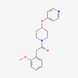 molecular formula C19H22N2O3 B2544700 2-(2-Methoxyphenyl)-1-(4-(pyridin-4-yloxy)piperidin-1-yl)ethanone CAS No. 2034301-34-1