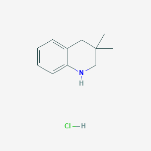 molecular formula C11H16ClN B2544707 3,3-Diméthyl-2,4-dihydro-1H-quinoléine ; chlorhydrate CAS No. 2322580-89-0