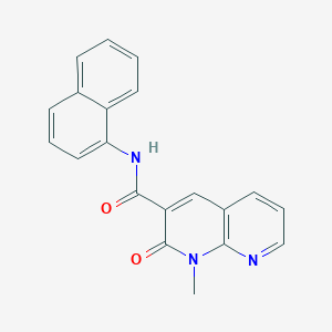 1-methyl-N-(naphthalen-1-yl)-2-oxo-1,2-dihydro-1,8-naphthyridine-3-carboxamide