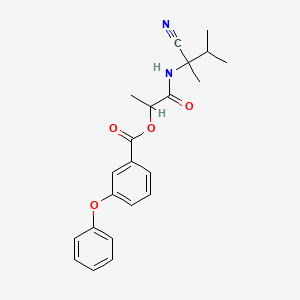 1-[(1-Cyano-1,2-dimethylpropyl)carbamoyl]ethyl 3-phenoxybenzoate