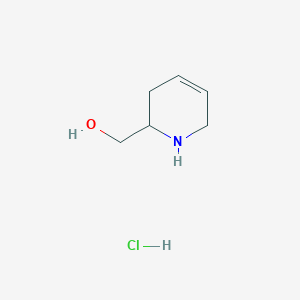 molecular formula C6H12ClNO B2544741 1,2,3,6-Tetrahydropyridin-2-ylmethanol;hydrochloride CAS No. 2375262-17-0