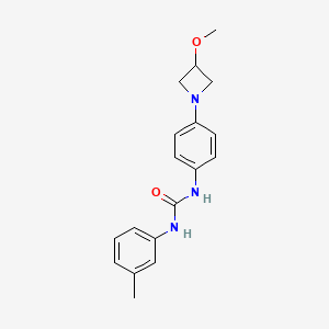 molecular formula C18H21N3O2 B2544746 1-(4-(3-Methoxyazetidin-1-yl)phenyl)-3-(m-tolyl)urea CAS No. 2034262-56-9