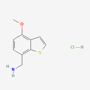 (4-Methoxybenzo[b]thiophen-7-yl)methanamine hydrochloride