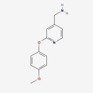[2-(4-Methoxyphenoxy)pyridin-4-yl]methanamine