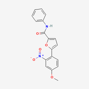 5-(4-methoxy-2-nitrophenyl)-N-phenylfuran-2-carboxamide
