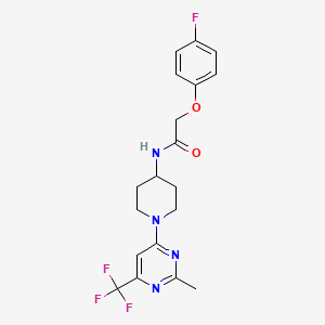 2-(4-fluorophenoxy)-N-{1-[2-methyl-6-(trifluoromethyl)pyrimidin-4-yl]piperidin-4-yl}acetamide