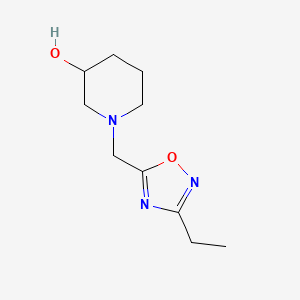 B2544805 1-[(3-Ethyl-1,2,4-oxadiazol-5-yl)methyl]piperidin-3-ol CAS No. 1250111-68-2