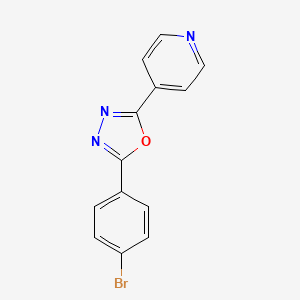 2-(4-Bromophenyl)-5-pyridin-4-yl-1,3,4-oxadiazole