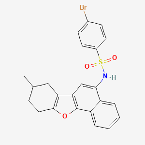 4-bromo-N-(8-methyl-7,8,9,10-tetrahydronaphtho[1,2-b][1]benzofuran-5-yl)benzenesulfonamide