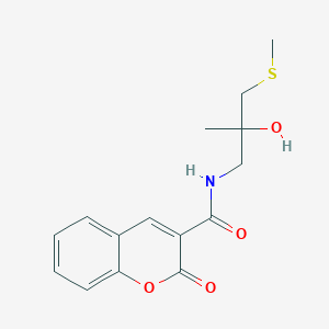 N-(2-hydroxy-2-methyl-3-(methylthio)propyl)-2-oxo-2H-chromene-3-carboxamide