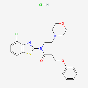 N-(4-chlorobenzo[d]thiazol-2-yl)-N-(2-morpholinoethyl)-3-phenoxypropanamide hydrochloride
