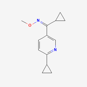 cyclopropyl(6-cyclopropyl-3-pyridinyl)methanone O-methyloxime