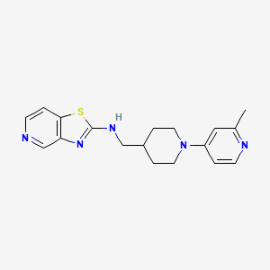 N-[[1-(2-Methylpyridin-4-yl)piperidin-4-yl]methyl]-[1,3]thiazolo[4,5-c]pyridin-2-amine